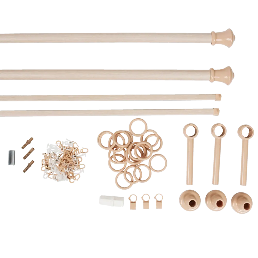 Карниз двухрядный Успех 240 см цвет слоновая кость 18560524 STLM-2039672 РУССКИЕ КАРНИЗЫ - Вид №1