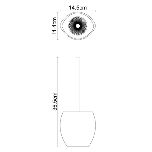 Eider K-33327 Щетка для унитаза Santreyd  - Вид №1