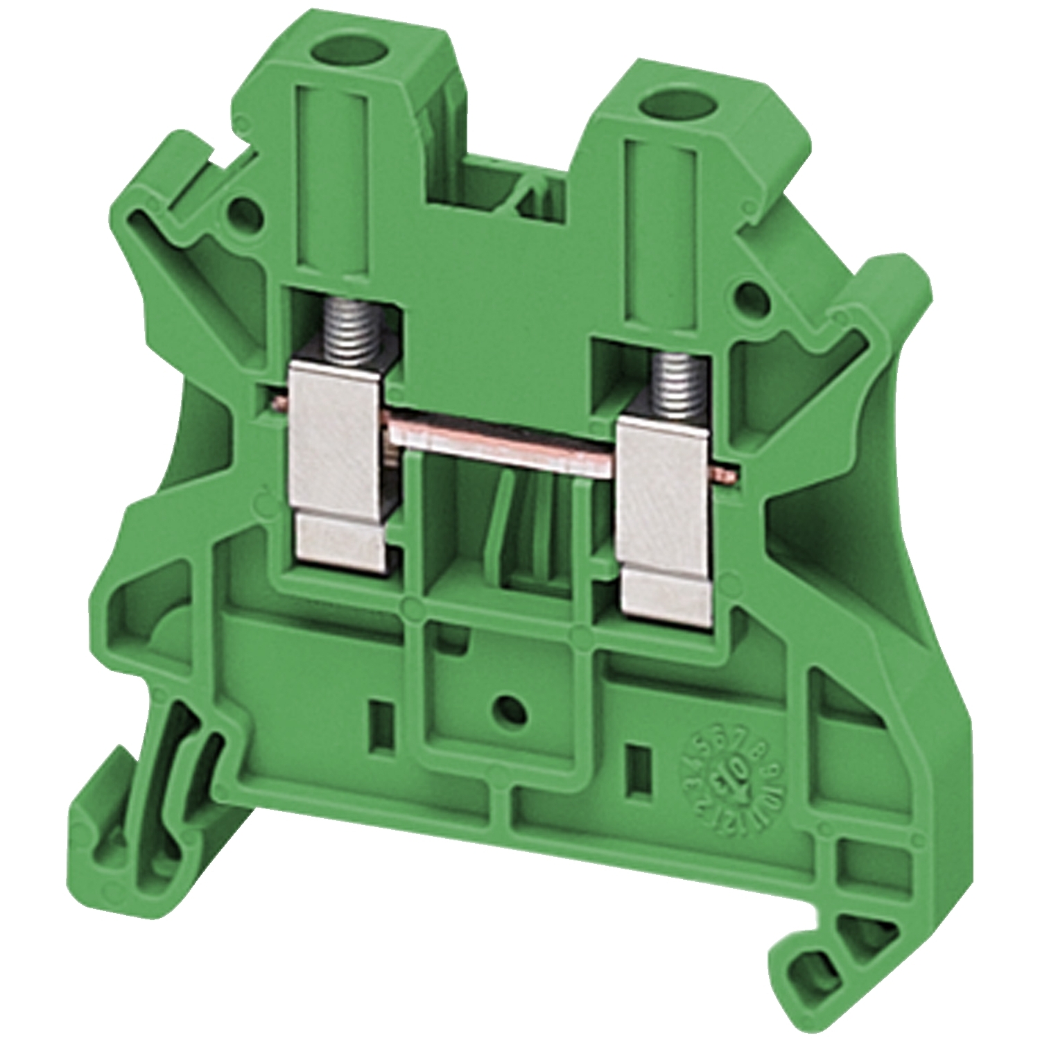 NSYTRV42GN Клеммник винтовой проходной TR 4 мм², зеленый Schneider Electric Linergy 