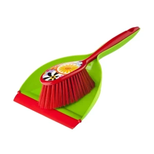 91620744 Щетка с совком Citric Red Vigar 4594 цвет зелёно-красный STLM-1073343