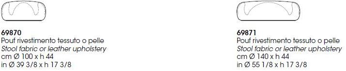 Giorgetti Пуф из ткани Solemyidae sun-id-1376515 - Вид №1