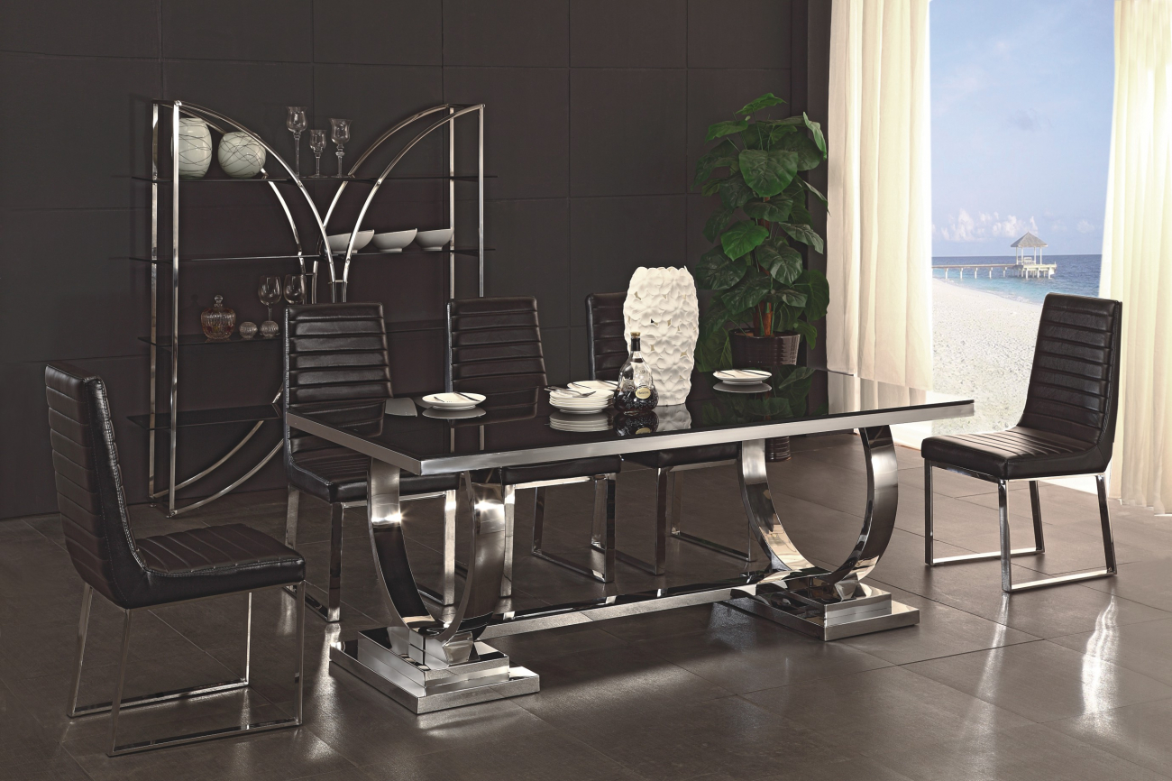 Стул черный с металлическими ножками Almohada ДОМАШНЯЯ ОБСТАНОВКА ALMOHADA 045149 Черный Santreyd  - Вид №2