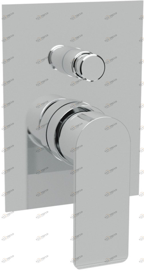 Встраиваемый однорычажный смеситель для душа с переключателем Cezares FURORE-VDIM-01-Cr 