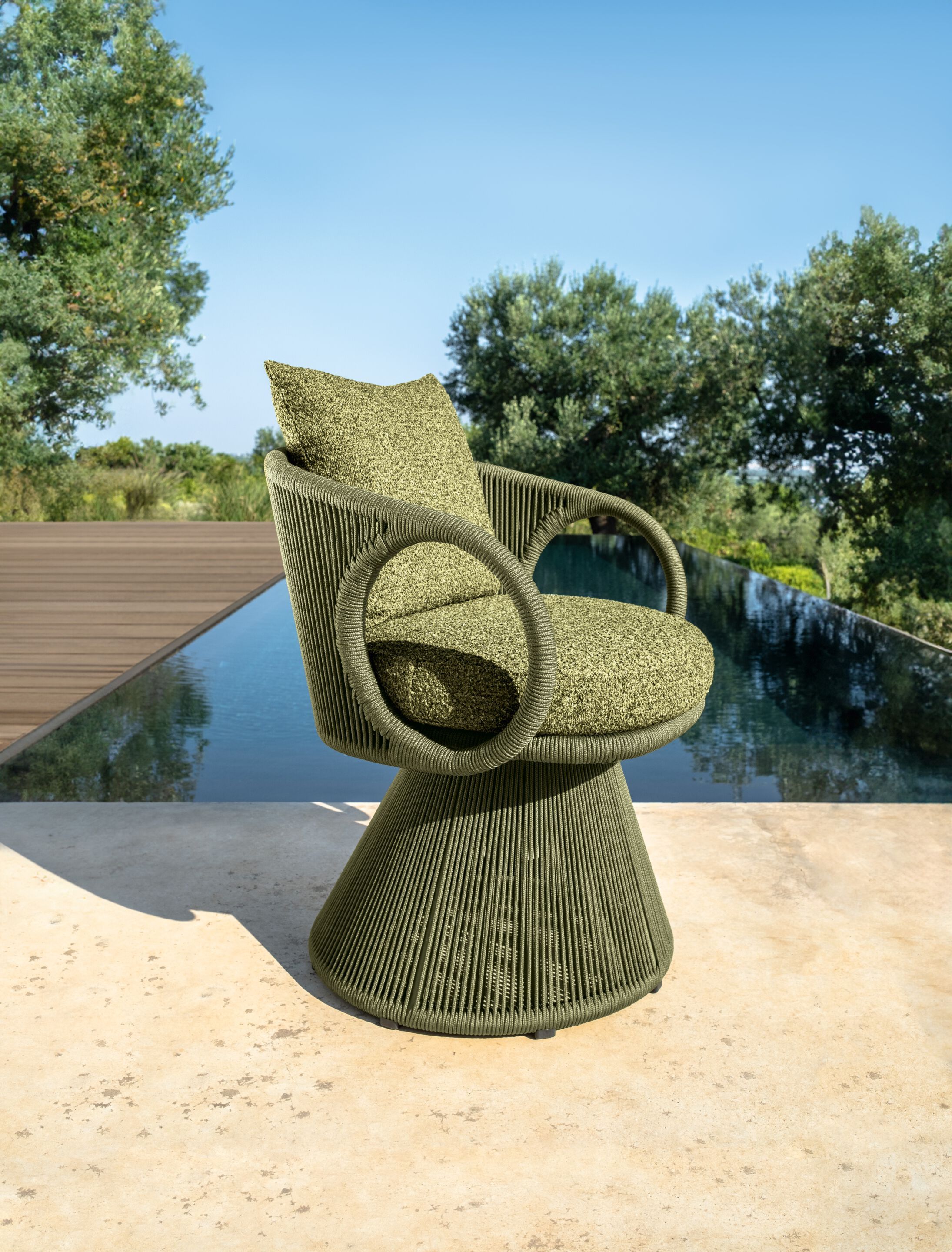 Тканевый садовый стул с подлокотниками Talenti Karen ARCH-00028076 - Вид №3