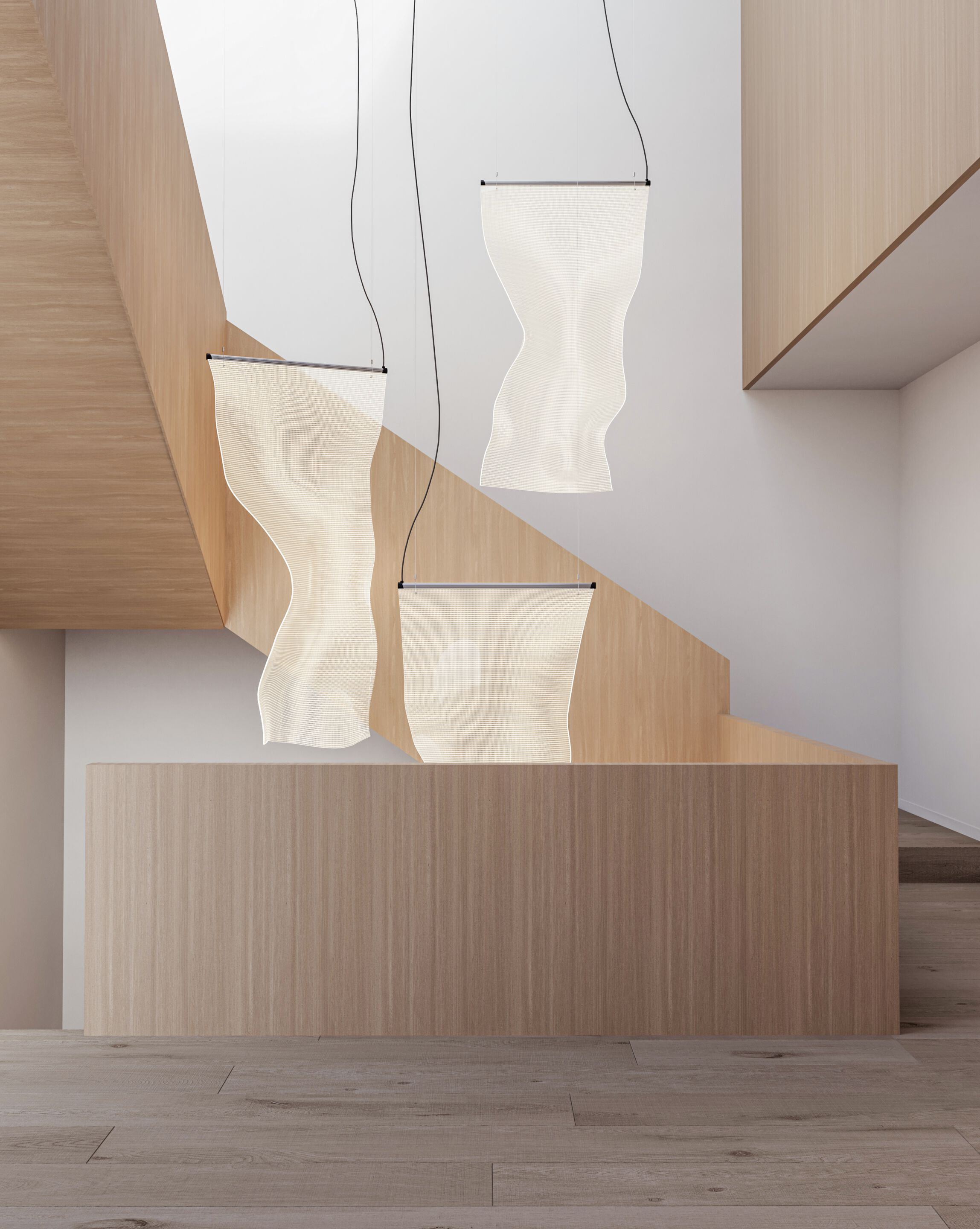 Акриловый светодиодный подвесной светильник ручной работы PARACHILNA GWEILO ARCH-00089504 - Вид №8