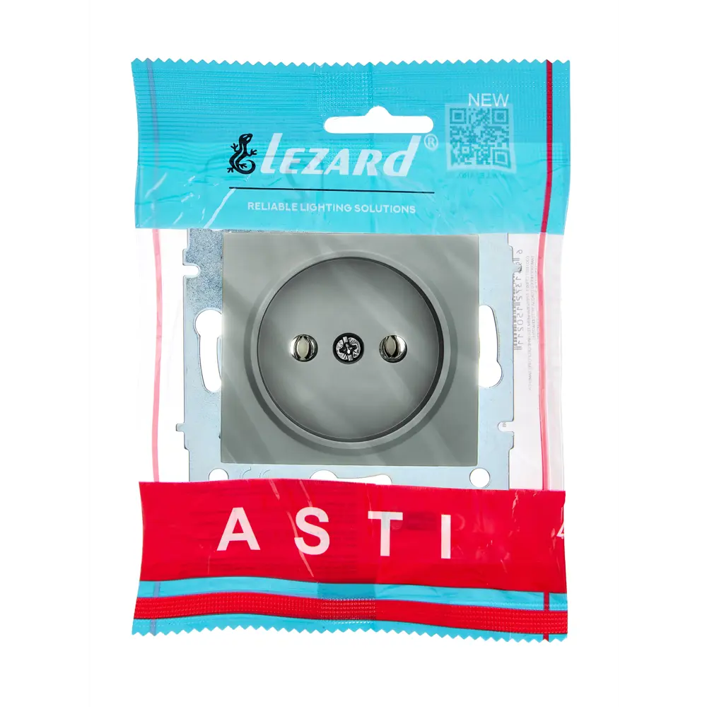 Розетка встраиваемая Lezard Asti без заземления цвет платина STLM-2091495 - Вид №3