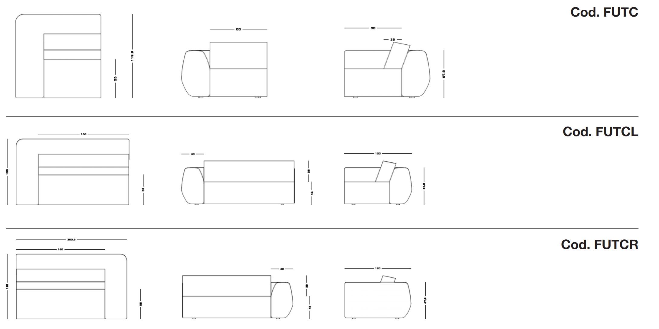 Ткань диван Secolo FUTURA ARCH-00107106 - Вид №8