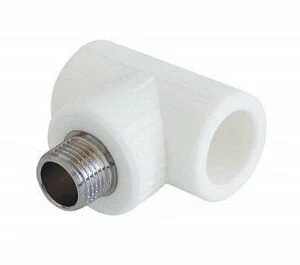 Тройник KALDE переходной НР D32х1"х32 полипропиленовый белый