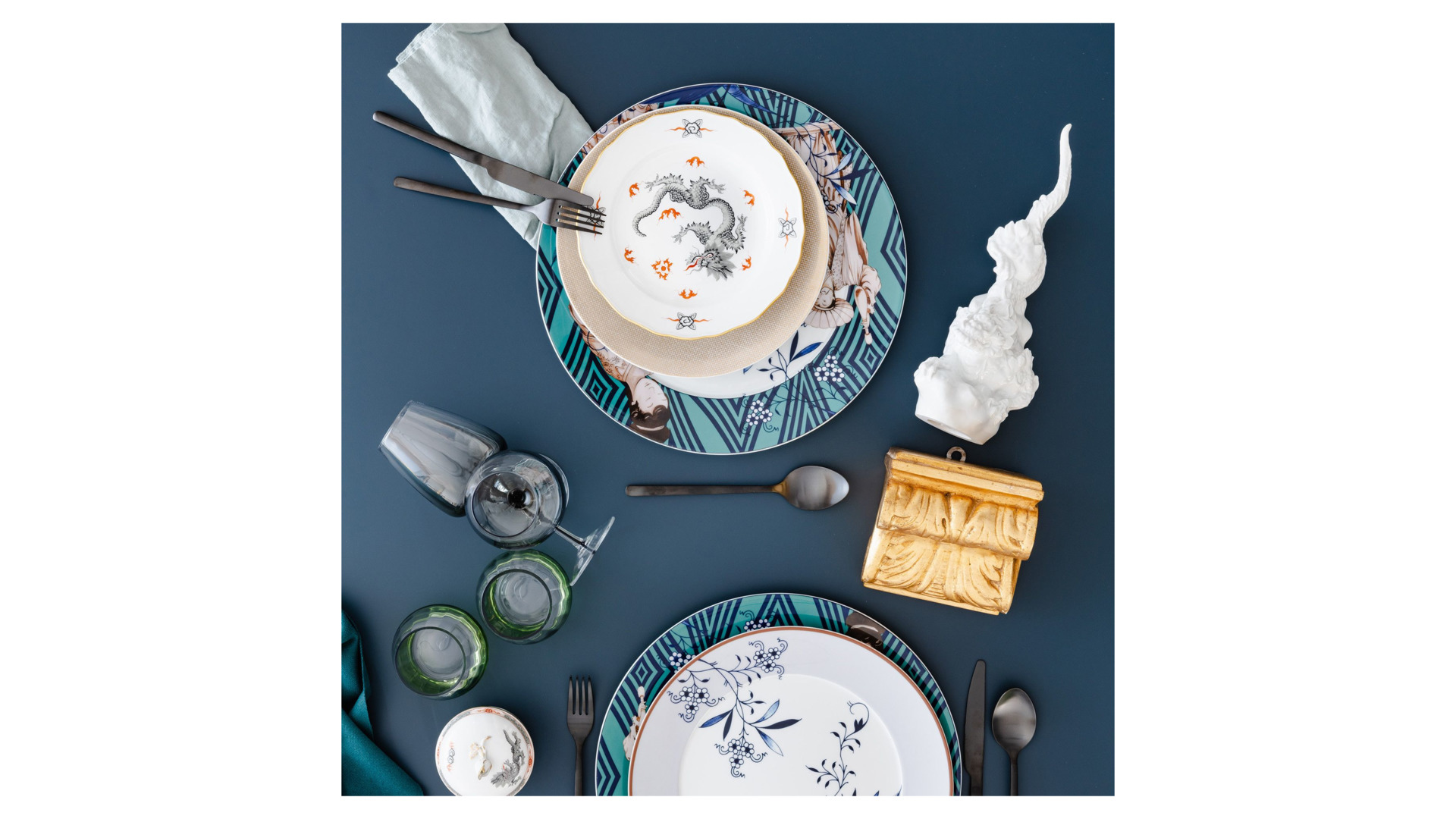 10663833 Meissen Салатник Meissen "Коллаж. Благородный Китай" 27,5см Фарфор  - Вид №3