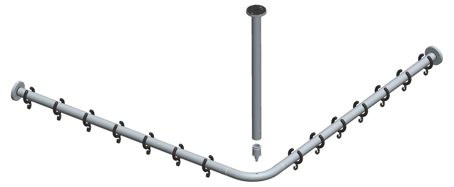 14936170800 Набор штанг для душевых занавесок KEUCO Plan