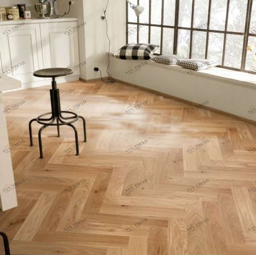 Паркет Ёлка Meister PS 400 Stab 8047 Лайвли Дуб Натур с брашью (Текстурированная) 500х100 мм 2300200052