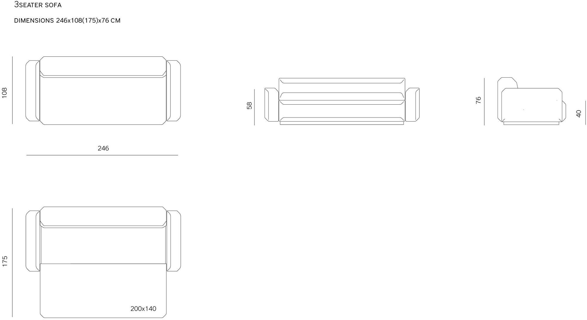 prostoria Диван-кровать со съемным чехлом Fade sun-id-1451517 - Вид №4