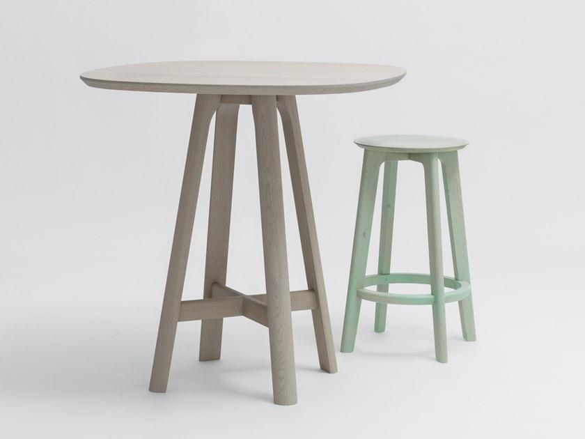 ZEITRAUM Барный стул из массива дерева с подставкой для ног 1.3 sun-id-1427242 - Вид №2