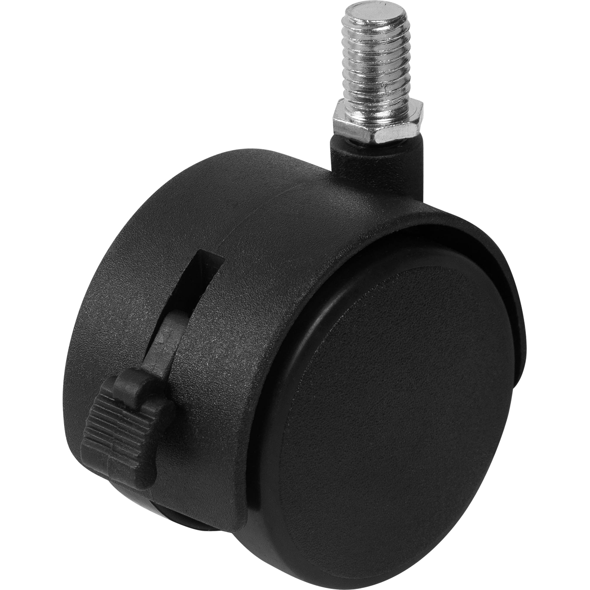 82594384 Колесо поворотное, с тормозом, со штифтом М10 50 мм, до 40 кг, цвет чёрный Santreyd 