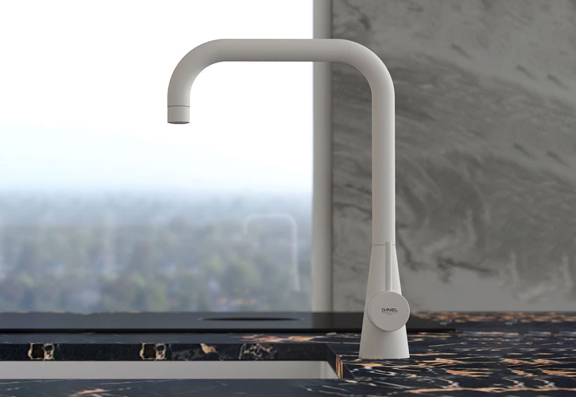 Однорычажный смеситель для кухни с поворотным изливом Daniel Rubinetterie дизайн ARCH-00080273 - Вид №1
