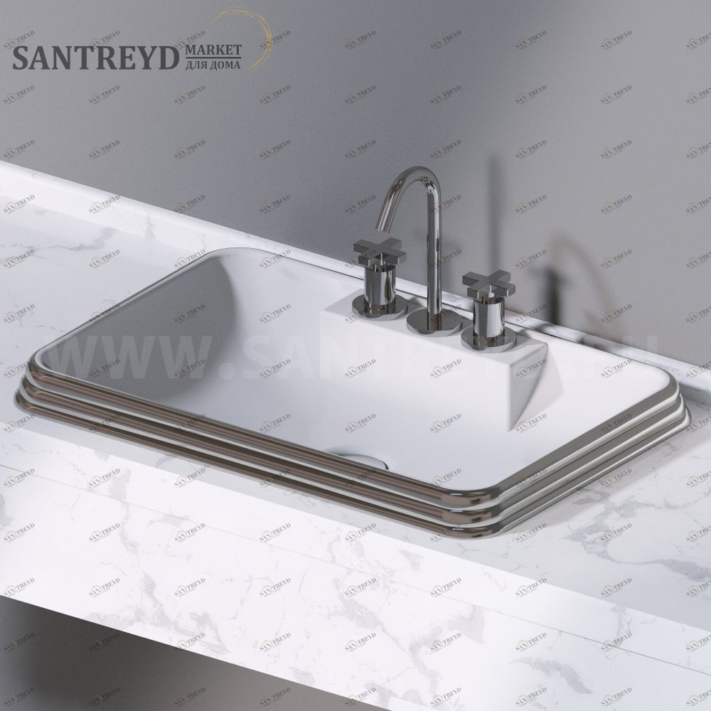L613251 Накладная раковина под столешницу  прямоугольная A. e T. Italia GLASS AeT ITALIA