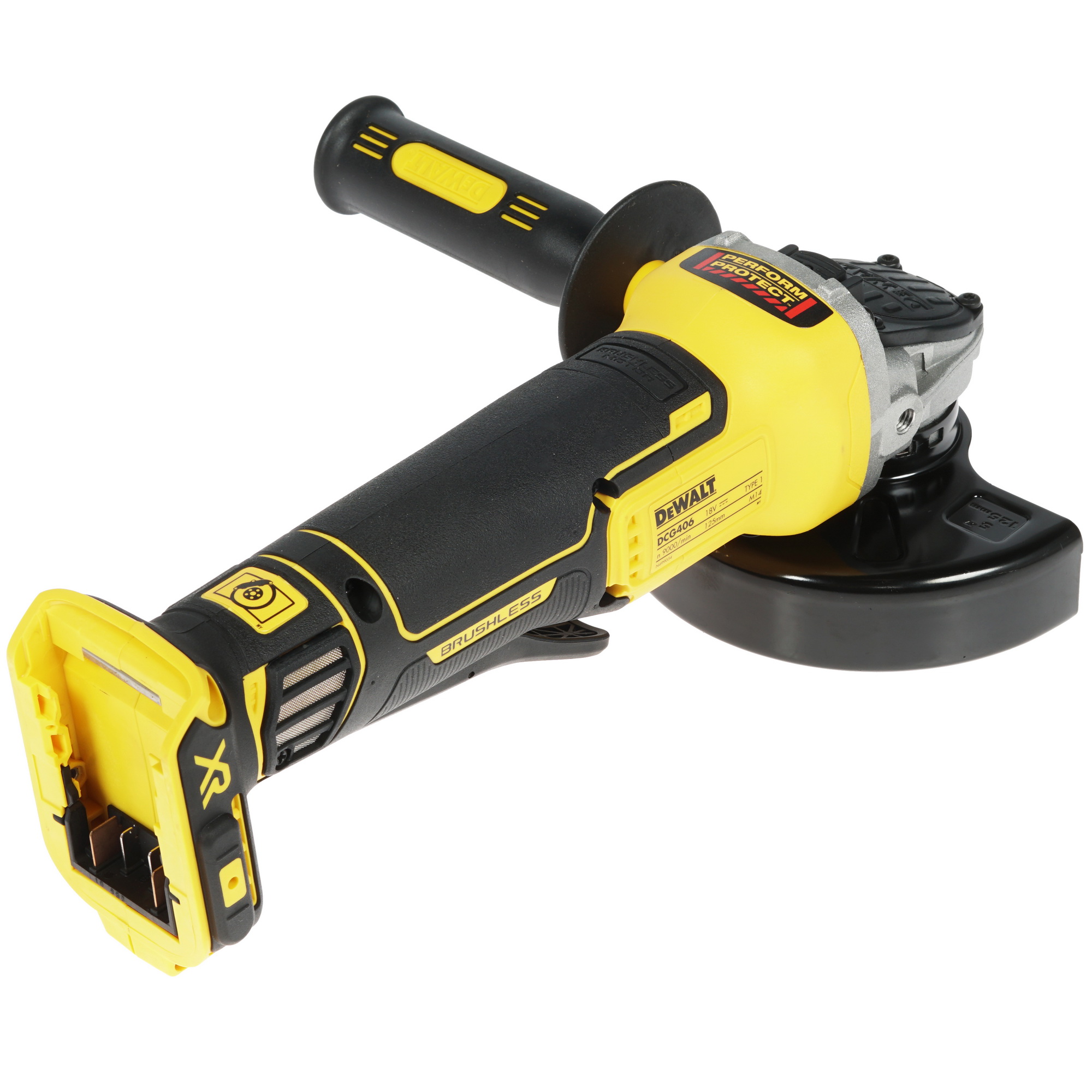 Углошлифовальная машина (УШМ) DeWalt DCG406N XR FLEXVOLТ 18/54V  , Без ЗУ, Без АКБ 8158024 STDN-0072643 - Вид №1