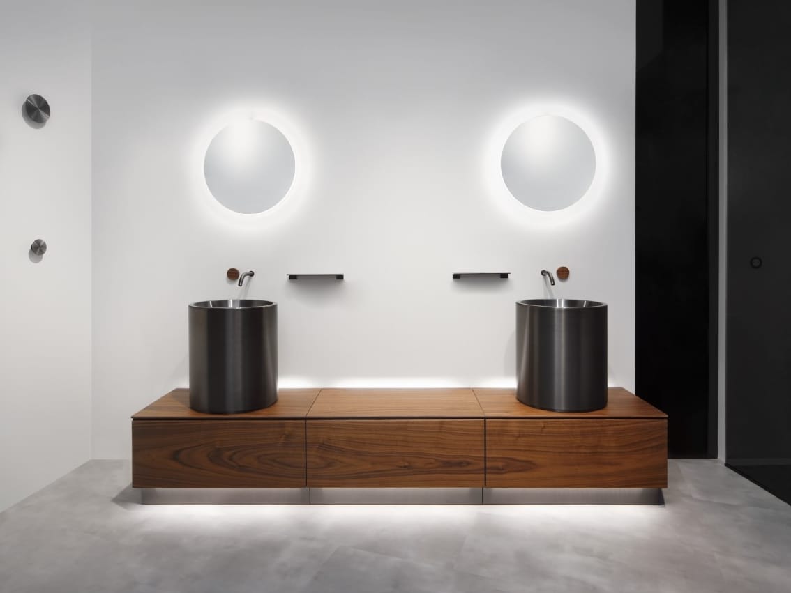 Модульная система для ванной комнаты из нержавеющей стали и дерева CEADESIGN счеты ARCH-00077144 - Вид №1