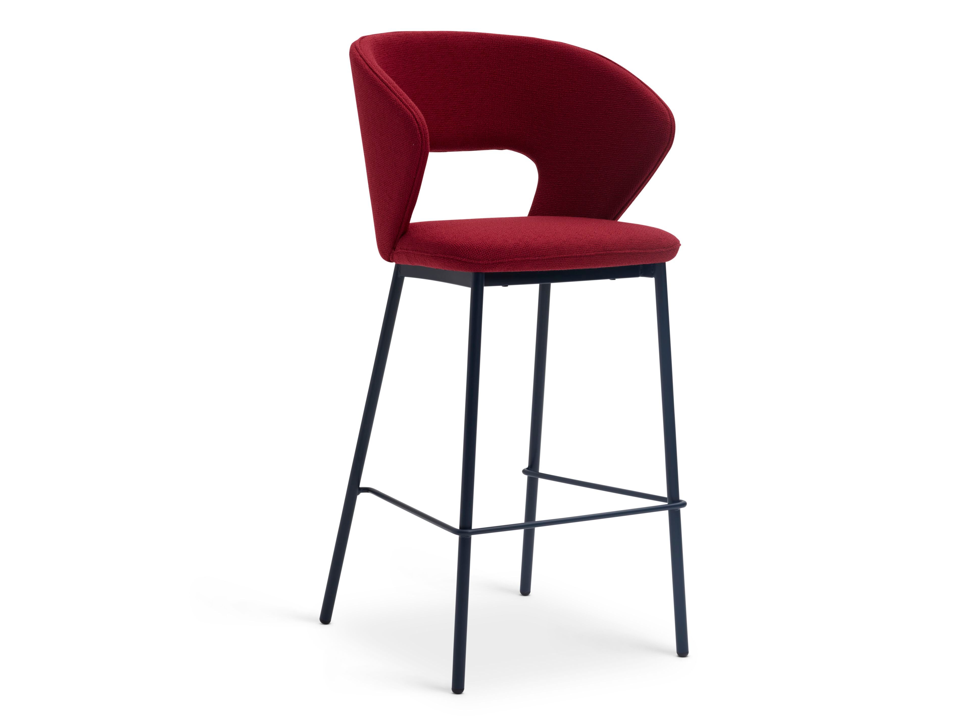 Высокий стул с тканевой подкладкой со спинкой Origins 1971 Fard ARCH-00120056