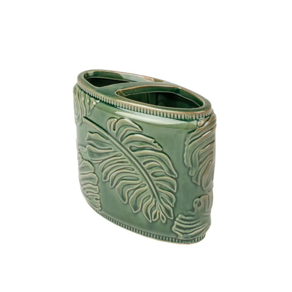 Керамический стакан для зубных щеток ZENFORT Ливия в изумрудном цвете 89370054 STLM-0971890