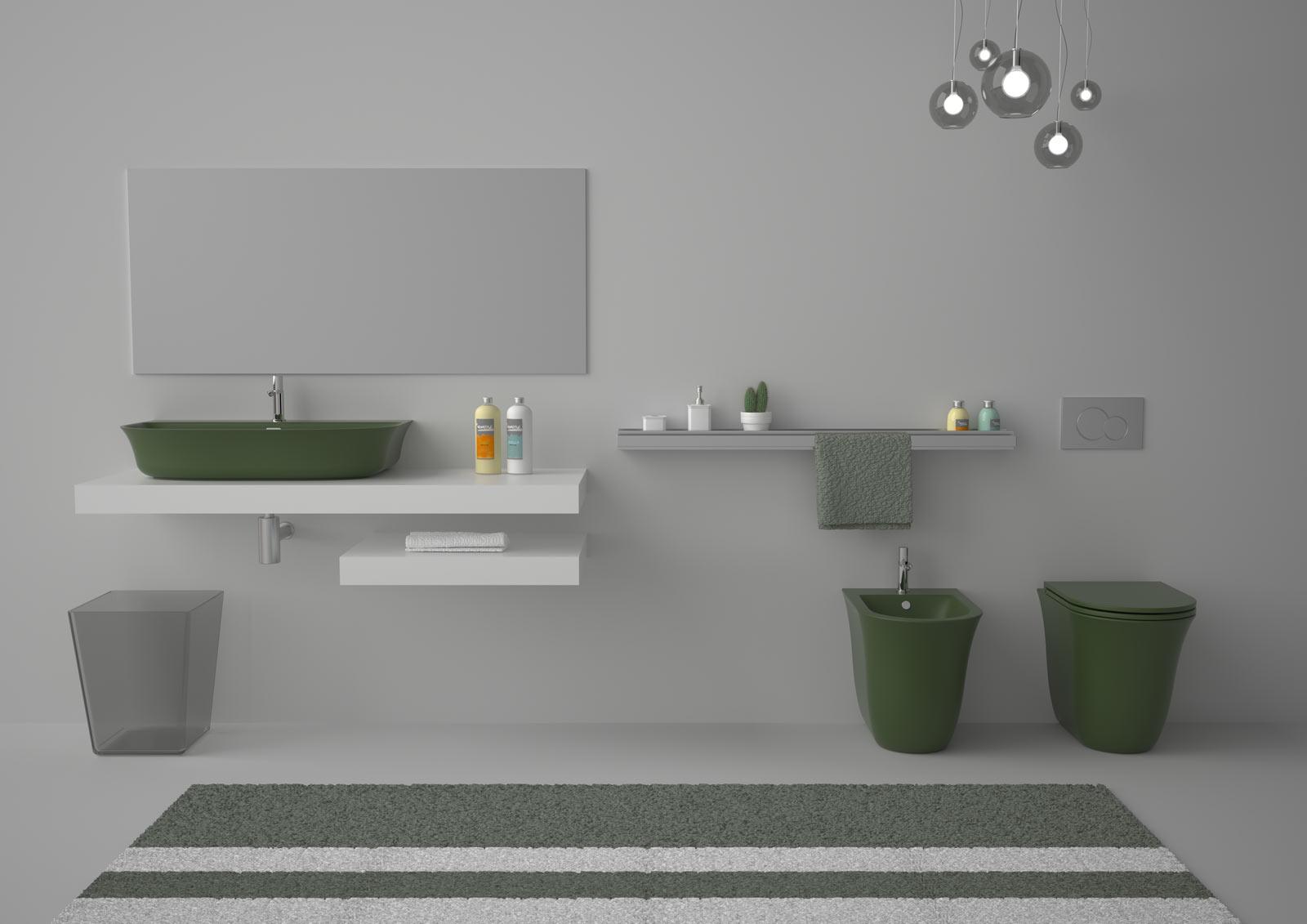 FLLAVBW8026 Подвесная раковина настенная GSG CERAMIC Flut - Вид №3