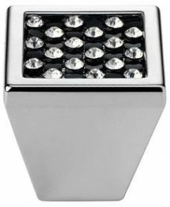 LINEA CALI' Ручка Zamak с кристаллами swarovski® Mesh black 203 pb