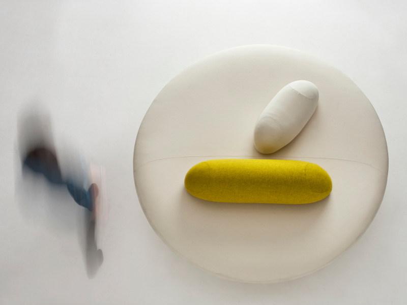 Segis Круглая скамья из ткани с огнестойкой набивкой sun-id-1405779 - Вид №1