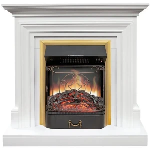 Каминокомплект Royal Flame Bradford STD Majestic FX Brass 1.5 кВт цвет белый 89396847 STLM-2064341