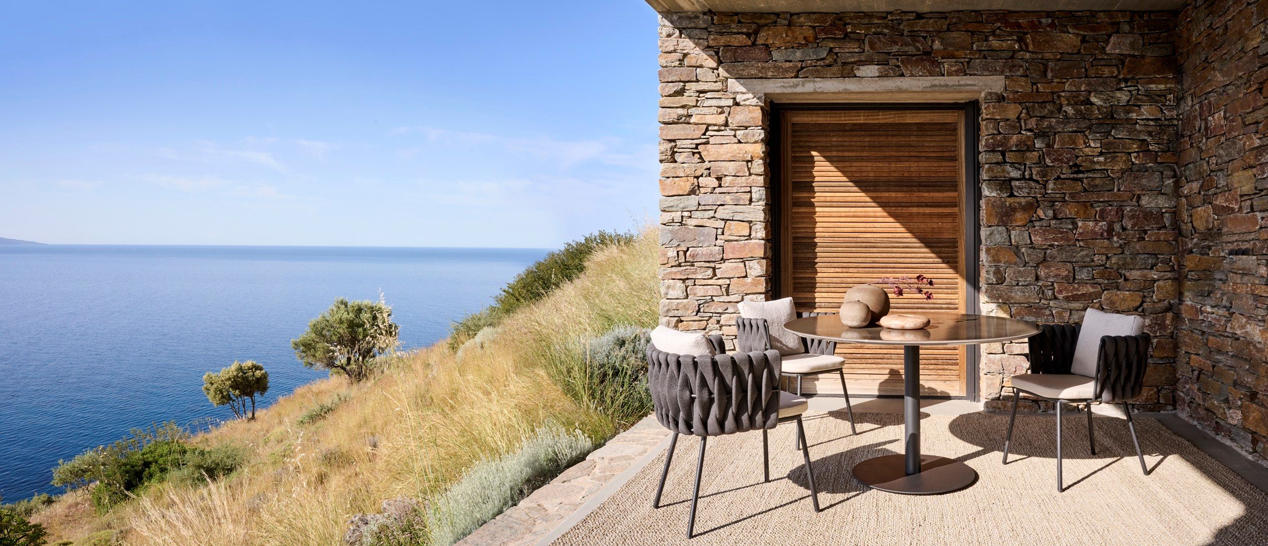 Садовый стул с тканевым подлокотником TRIBÙ Tosca ARCH-00065553 - Вид №12