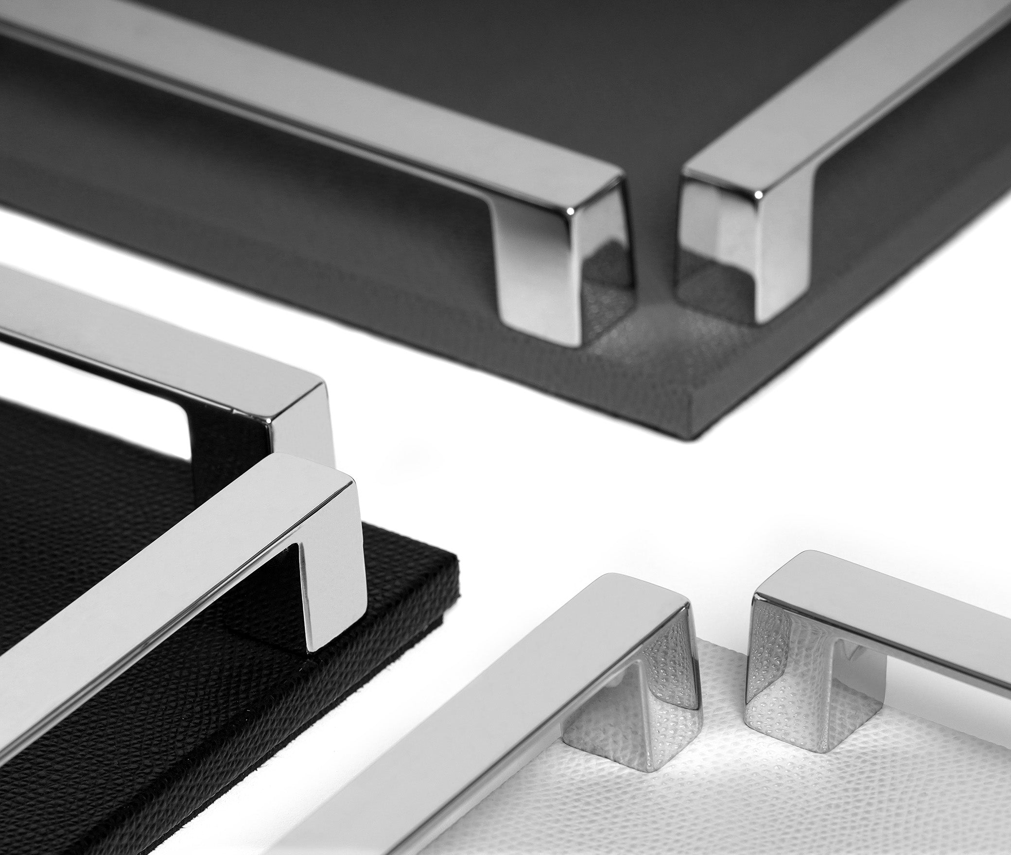 Пол Трей - 37X37 см / металл-хром/тканая кожа_темно-серый Pinetti 00.1425.061.055 - Вид №3