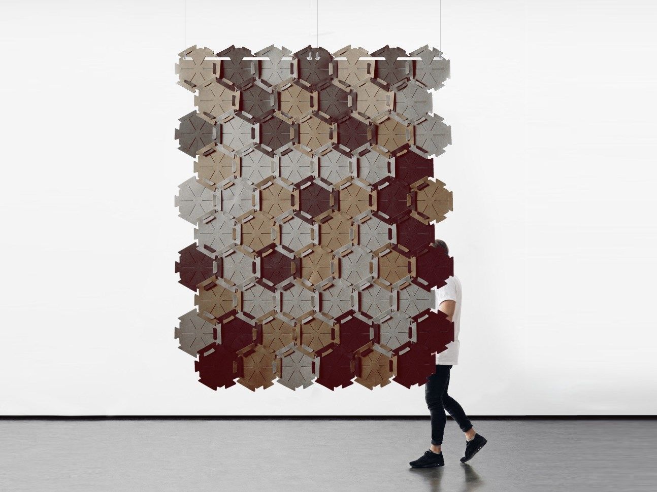 Акустическая подвесная панель из ПЭТ Slalom войлок ARCH-00038651