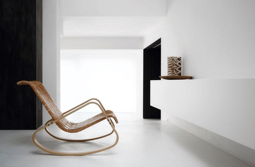 Crassevig Кожаное кресло-качалка с подлокотниками Dondolo sun-id-1416411 - Вид №3