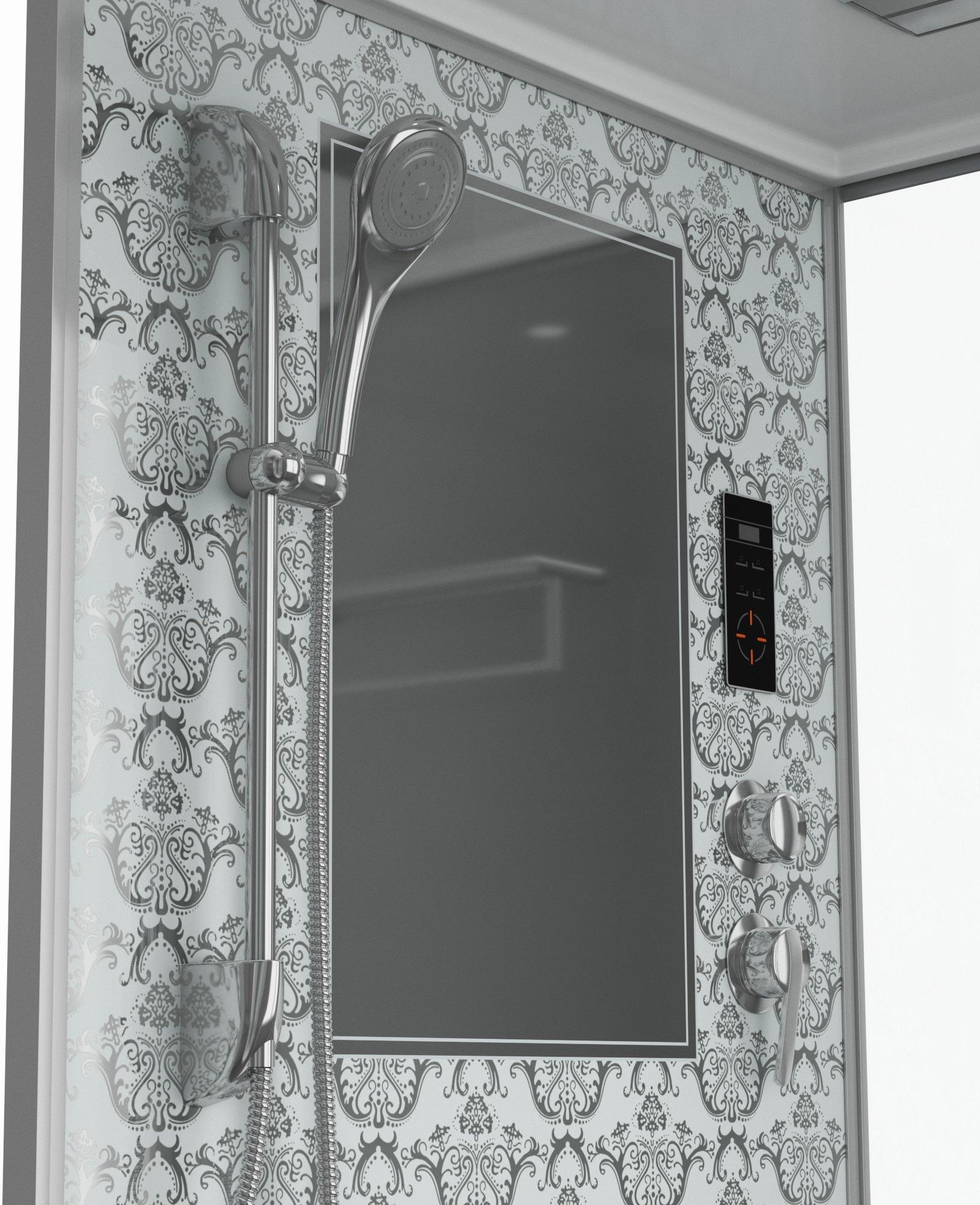 Душевая кабина NG-7714W (1000x900х2150) низкий поддон стенки БЕЛЫЕ Niagara Luxe - Вид №2