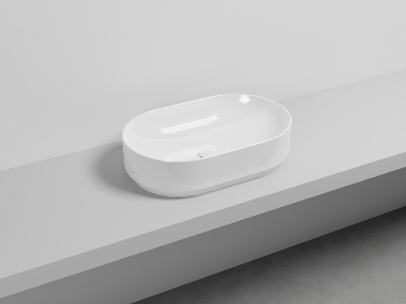 MRLAO-BL Раковина Ovale 60 отдельностоящая cielo Mare Ceramica Cielo