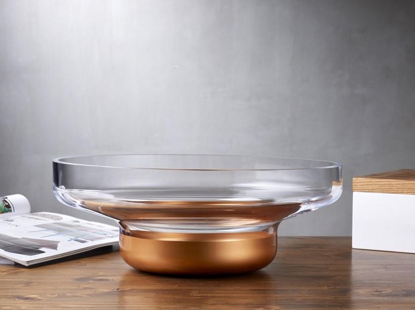 NUDE Хрустальная чаша / центральная часть на медном основании Contour sun-id-1420245 - Вид №1