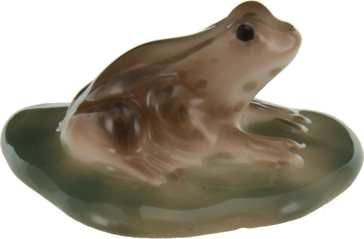 89169 Императорский фарфоровый завод Скульптура "Лягушка" Фарфор твердый 