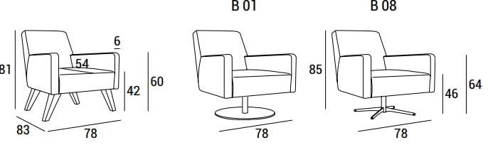 Кресло из ткани Domingo Salotti ARCH-00085927 - Вид №3
