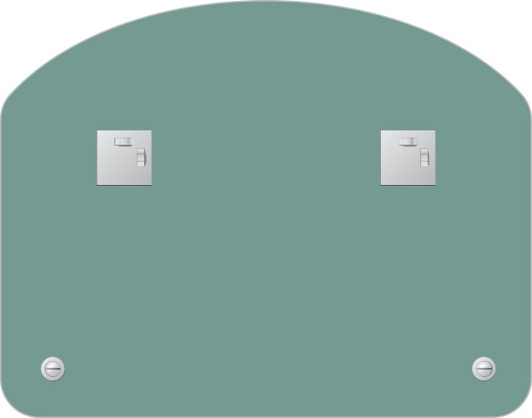 BY 0518 Зеркало с полочкой 70 cm EVOFORM Optima - Вид №2