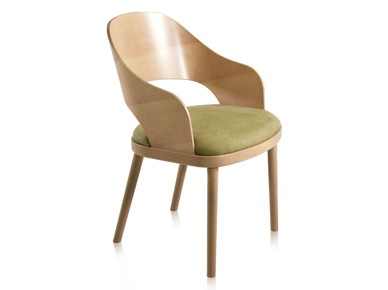 Деревянный стул с подлокотниками Vela Arredamenti Sau Wood ARCH-00076513