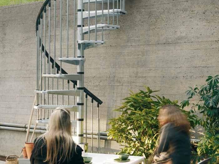Fontanot Винтовая лестница из оцинкованной стали для улицы Arkè sun-id-1458652 - Вид №1