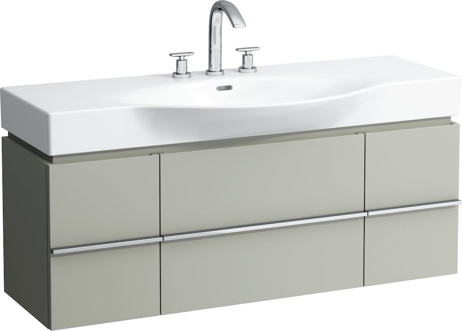 H4013020755481 Шкафчик под раковину, для раковин 811704, 812704, 2 выдвижных ящика с 2 дверцами, 2 стеклянные полки LAUFEN PRO - Вид №31