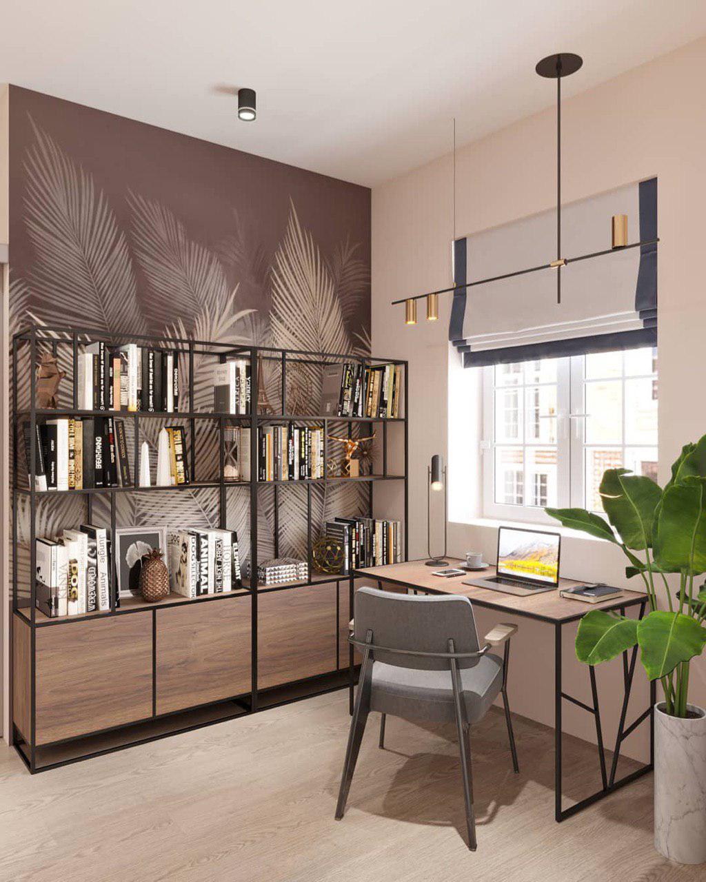 Стеллаж черный, американский орех Makella new black INTELLIGENT DESIGN СТЕЛЛАЖ MAKELLA 260786 Коричневый;черный  - Вид №6