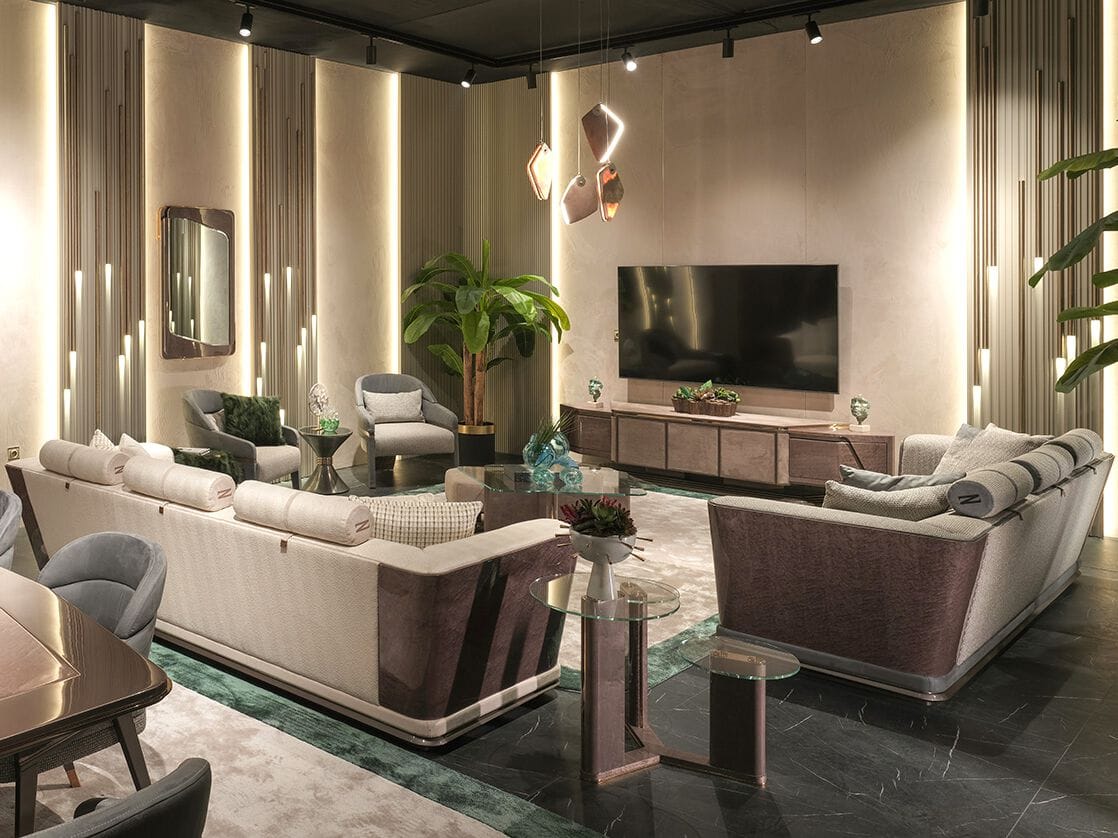 3-местный тканевый диван Zebrano Hypnos ARCH-00116507 - Вид №7