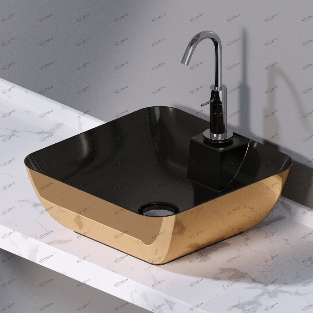 L606252 Накладная раковина на столешницу  прямоугольная A. e T. Italia ELITE AeT ITALIA