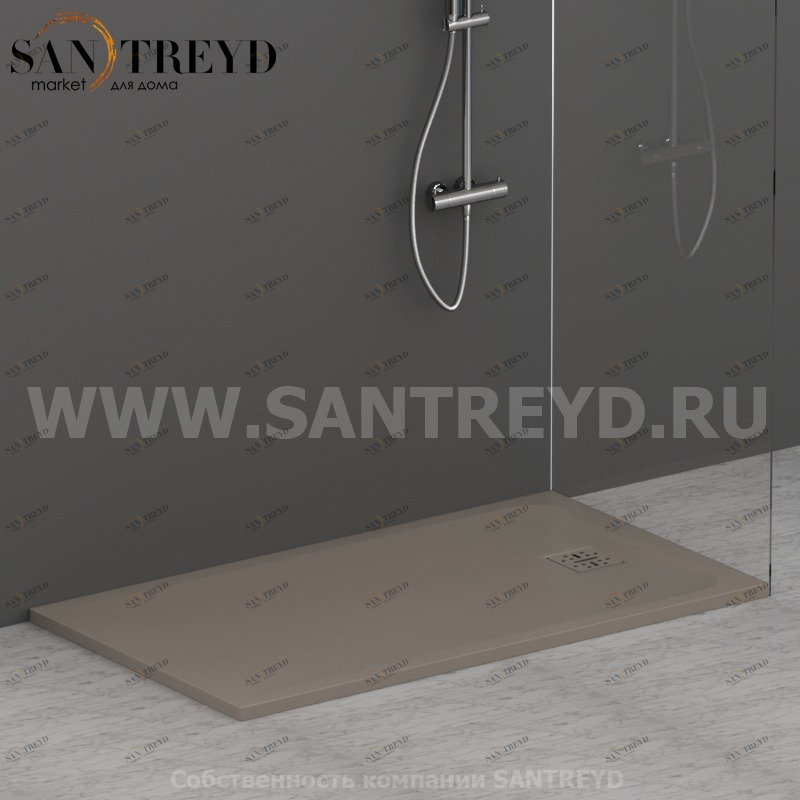 DP14080505 Душевой поддон 140х80 см цвет Кашемир Globo DOCCIAPIETRA Италия Ceramica Globo