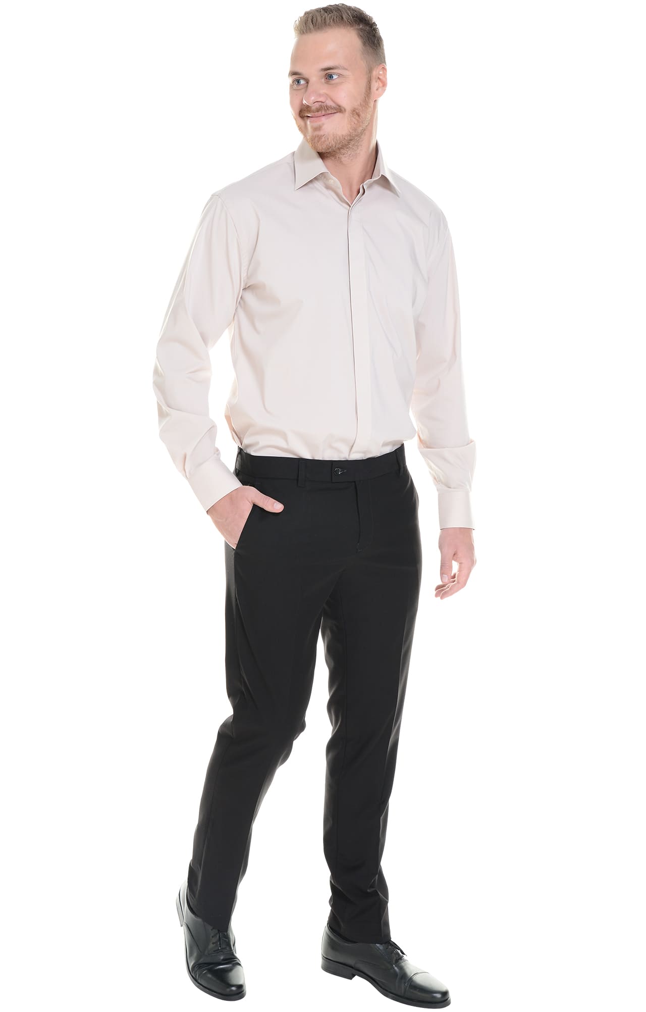 62442 Рубашка мужская  beige El-Risto  Корпоративная одежда  размер 42/170-176  - Вид №7