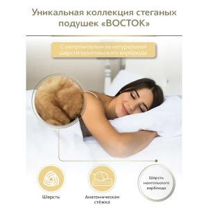 90351090 Подушка Classic by t Восток 20.05.25.0025, 50x70 см, шерсть STLM-1404645