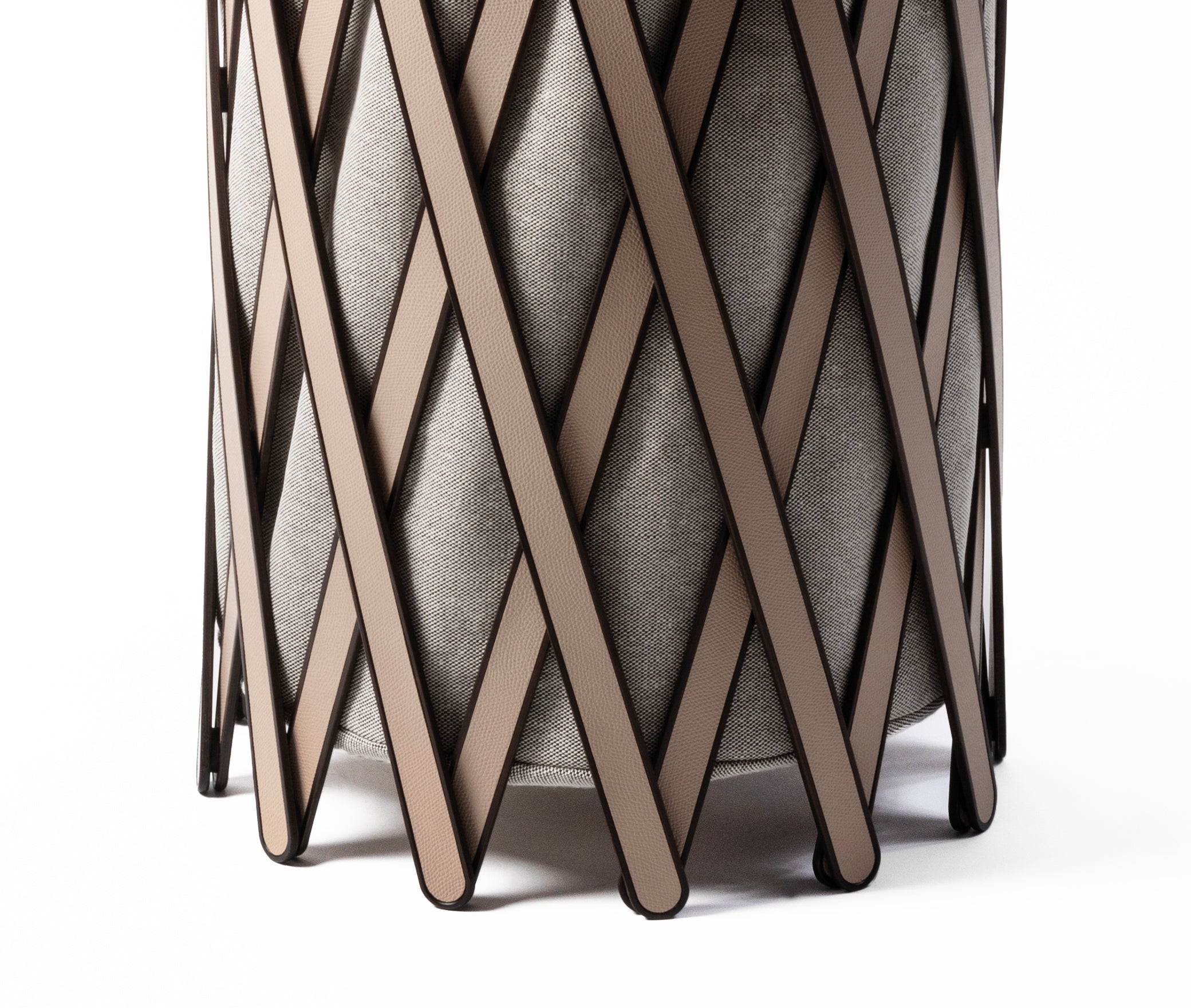 Корзина для белья Safari - Ø 37XH76 см / зернистая кожа_hunter-зеленый Pinetti 00.1505.029.017 - Вид №1