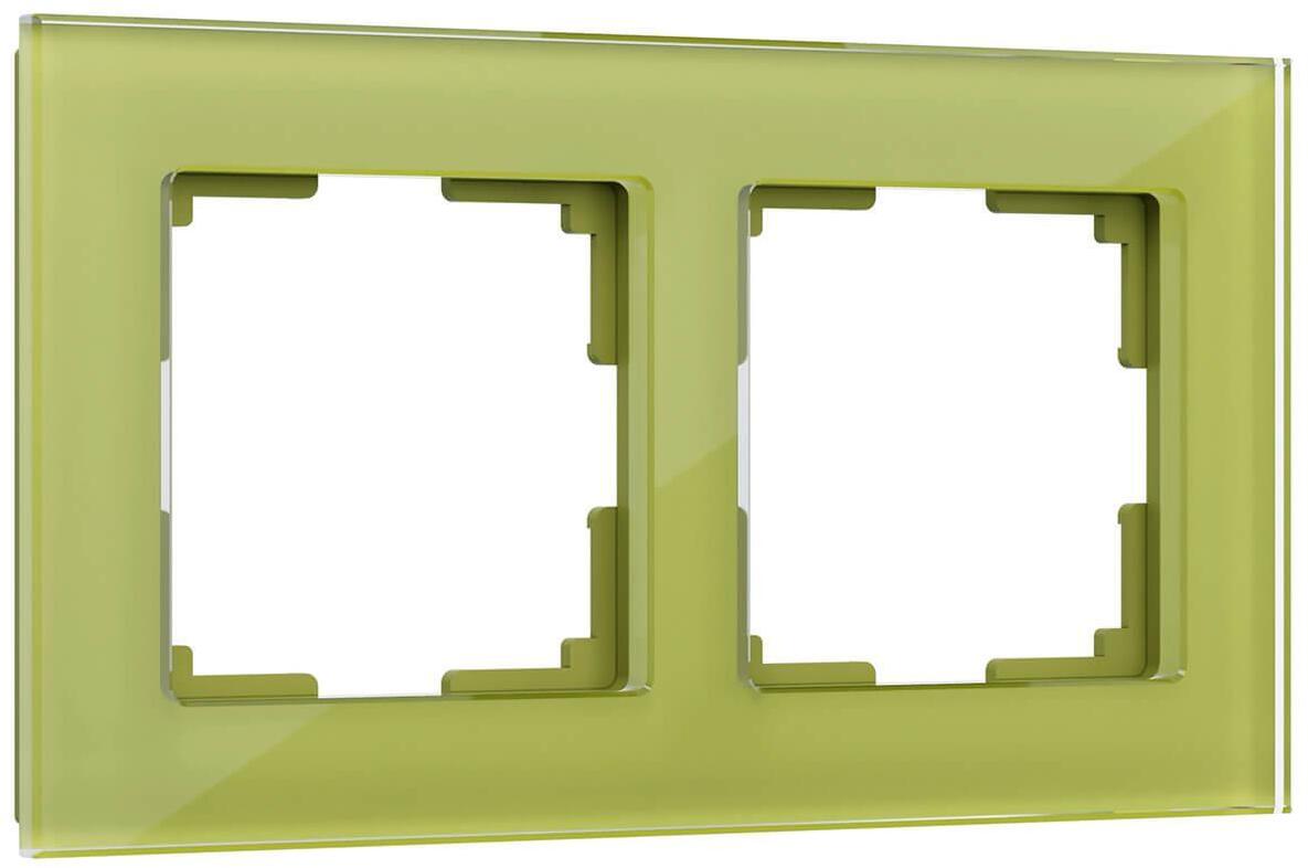 4690389098604 Рамка на 2 поста фисташковый WL01-Frame-02 Werkel Favorit
