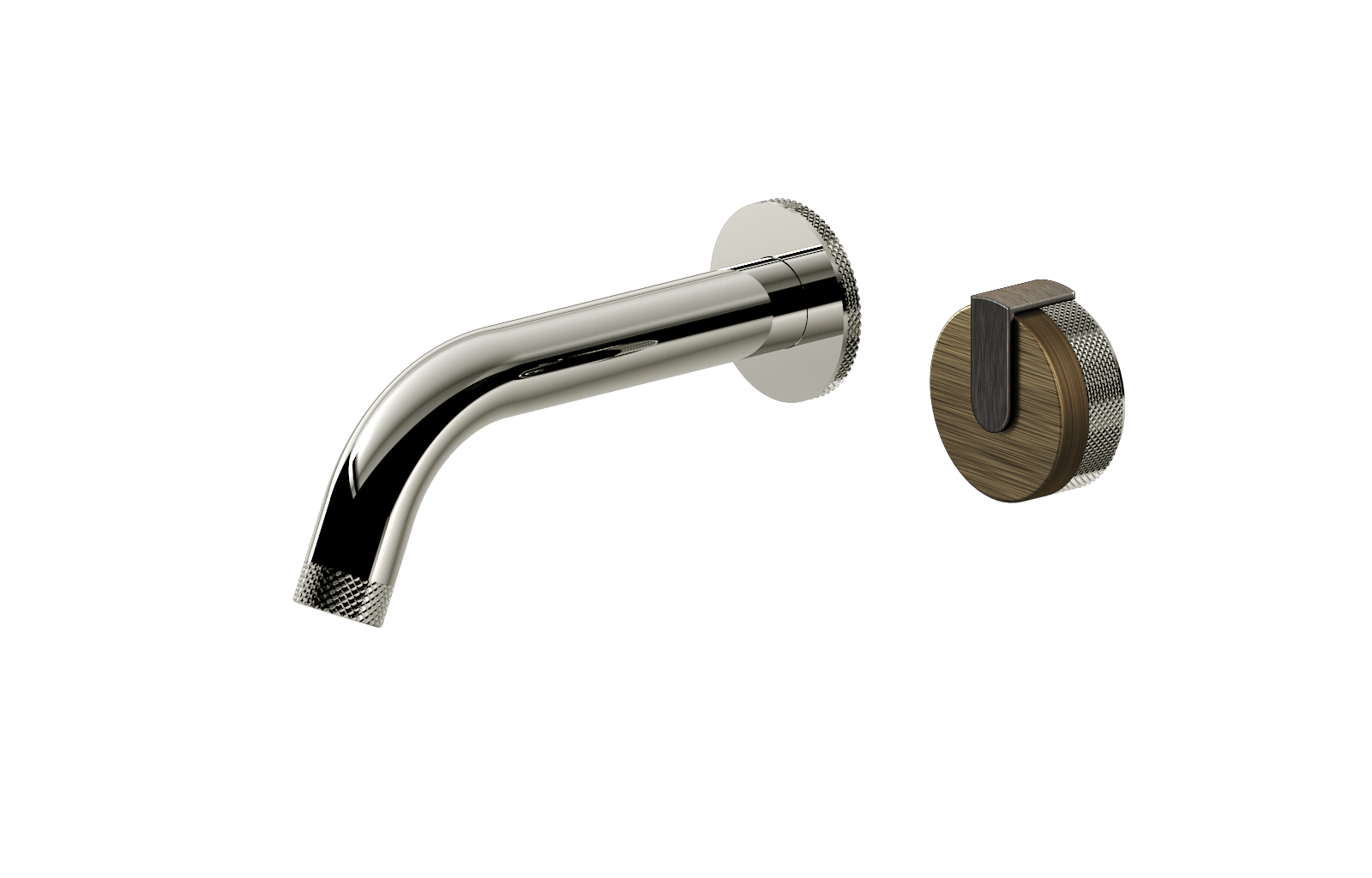 E-11535-R1VBB-L1BOX-PC Настенный прогрессивный смеситель скрытого монтажа для раковины GRAFF MOD+